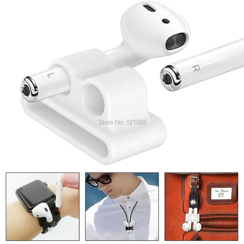 AirPods держатель для беспроводных наушников Apple, чехол для Apple watch, ремешок, зажим, спортивный крюк для наушников, аксессуар против потери, 10 шт./партия