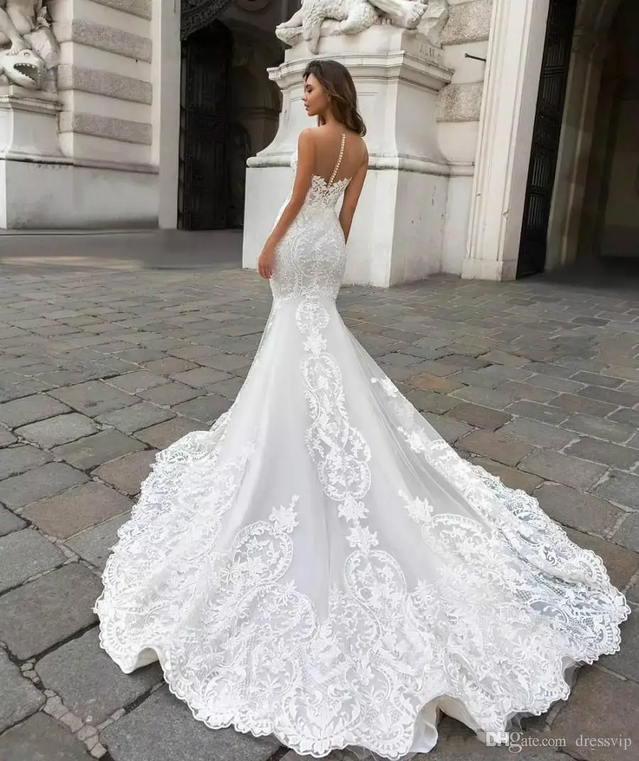 2018-gorgeous-mermaid-lace-wedding-dresses-with-cape-sheer-plunging-neck-bohemian-wedding-gown-appliqued-plus-size-bridal-vestidos-de-novia (3)