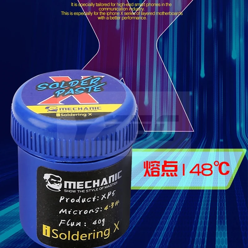 

MECHANIC Lead Free Solder Flux Paste Low Temperature 148 Degrees Welding Paste Special for iPhone X XS XSMAX XR Motherboard Flux