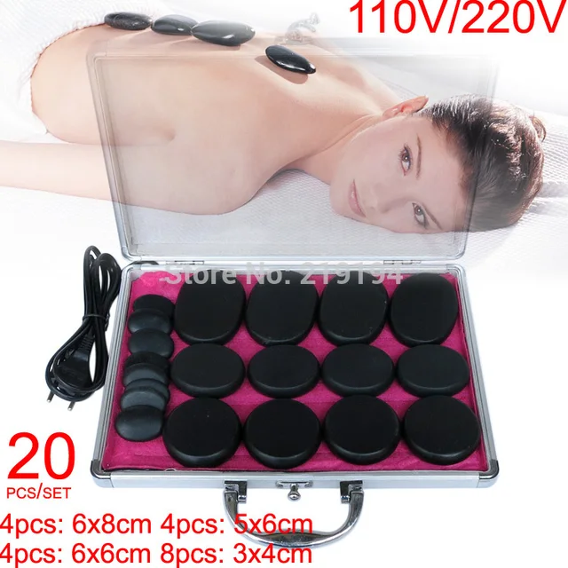 Best Selling 20pcs Set Body Massage Stones Massage Stone