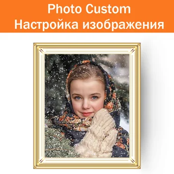 

Photo Custom Diamond Embroidery 5D Diy Diamond Painting Full Square Picture Of Rhinestones Kids Family Diamant Mosaic Drill Gift