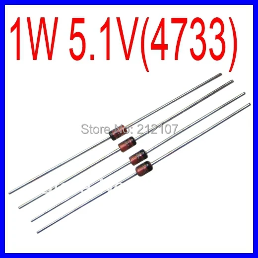 5.1 V 1 W de silicone Planar diodos Zener 1N4733zener diode picture