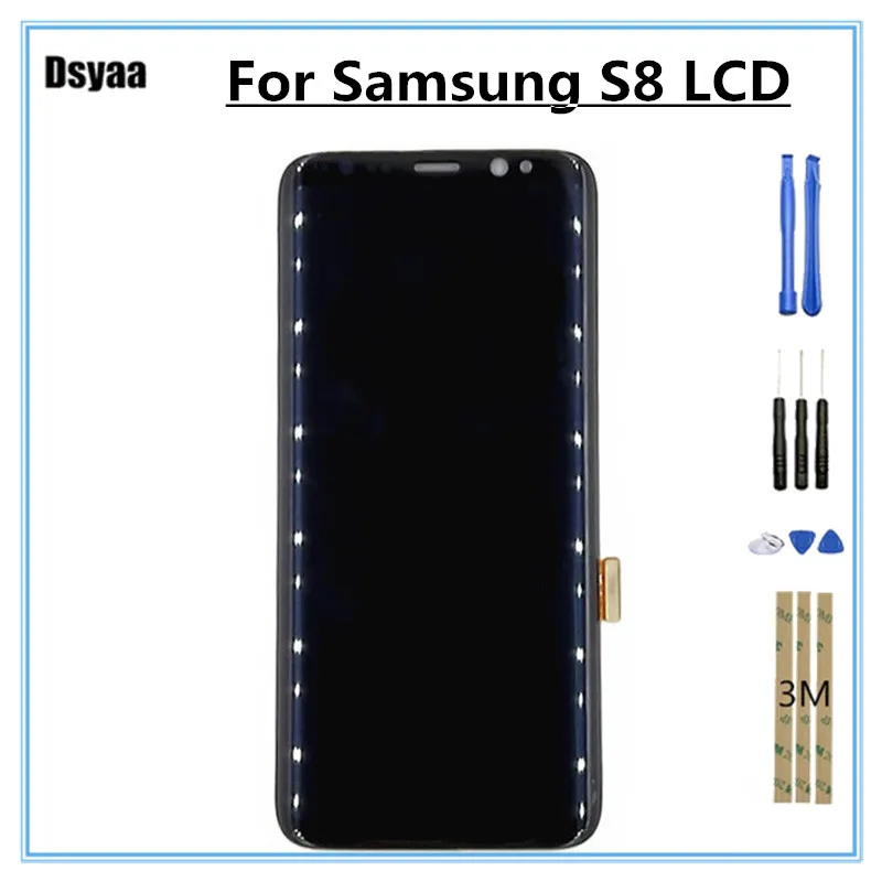 

5.8 Inch Super Oled for Samsung S8 G950 G950F G950U G950W8 LCD Display Touch Screen Digitizer Assembly for Galaxy S8