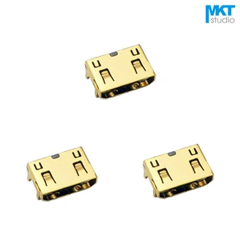 

50Pcs SMD Gold Plated 19 Pins Mini HDMI Female Socket Connector