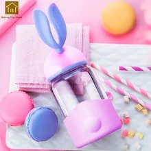 Цветные креативные милые двухслойные Стеклянные кристально чистые питьевые стекла es Крышка для чашек Calice стеклянная посуда бутылки стеклянные изделия WKE063