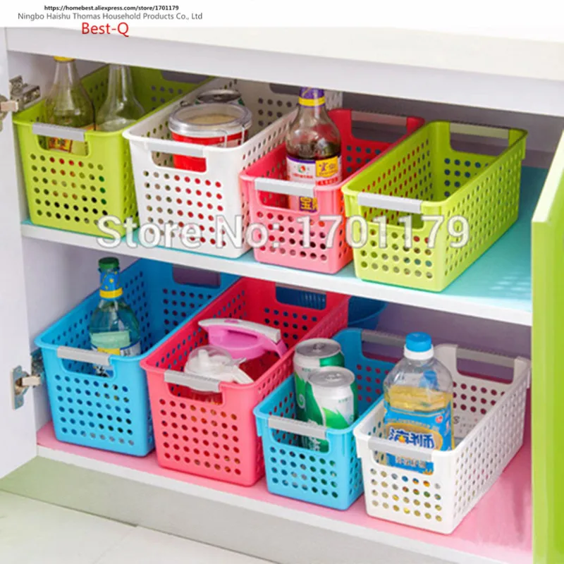 Free Shipping Multi Colored Thickening Rectangle Plastic Storage
