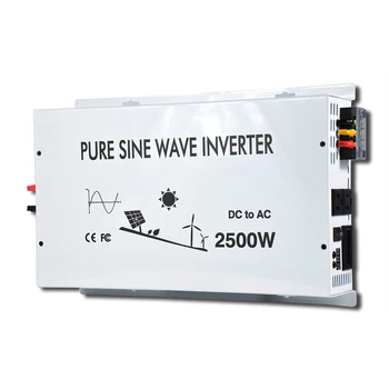 

2500w Pure Sine Wave Power Inverter Controller Solar Car LED display Charger Battery Off-grid DC 12V 24V 48V to AC 120V 220V