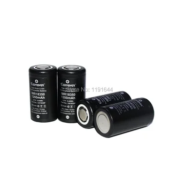 

20PCS/Lot Keeppower 3.7V IMR 18350 1200mAh Continuous 10A Max 15A Discharge E-Cig Battery