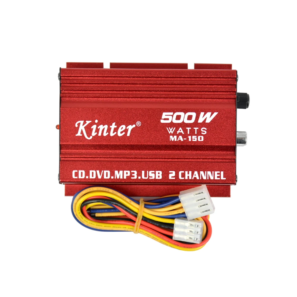 Mini 12V Hi-Fi 2 Channel  Car Auto Stereo Audio Amplifier AMP for  Motorcycle Subwoofer