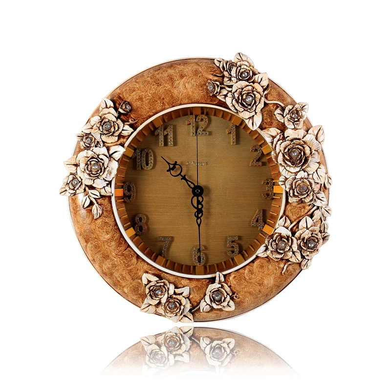 

European home decoration craft mute scanning large living room wall clock fashion creative high-grade quartz watch movement