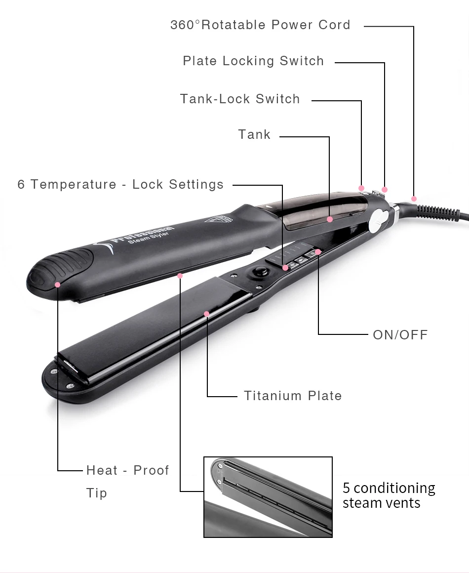 Steam Style hair straightener (5)