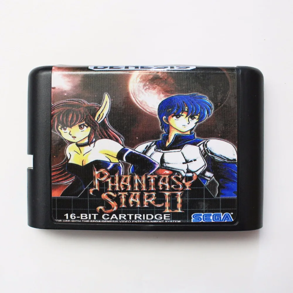 Phantasy Star II 16 бит MD карточная игра для Sega игры Mega Drive Genesis|Картриджи| |