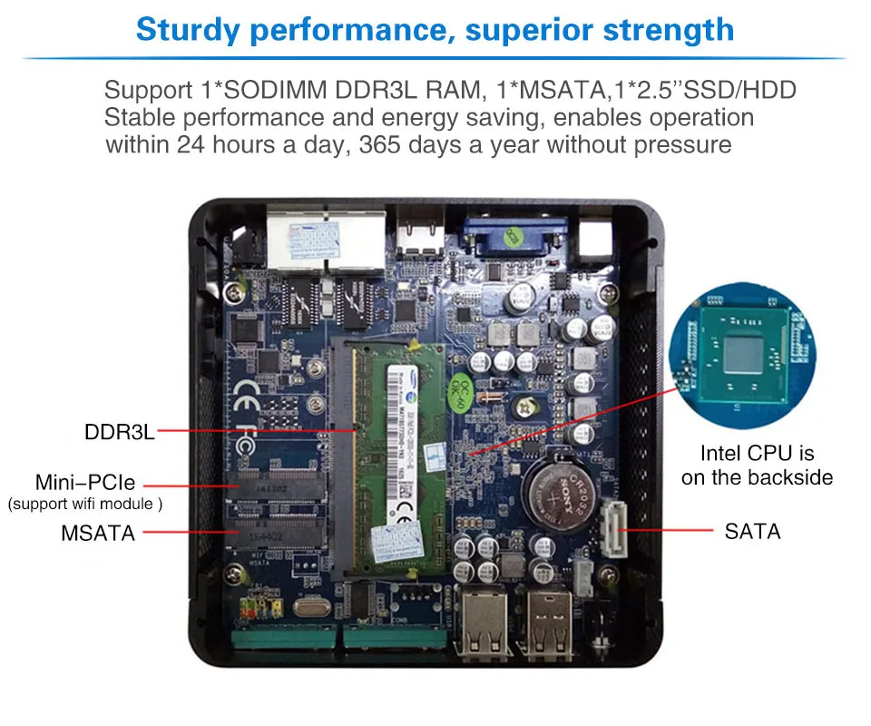 2 LAN мини-ПК Intel J1900 Quad Core Mini ITX случае без вентилятора настольный компьютер без вентилятора компьютер для Windows 7 8 10 OS