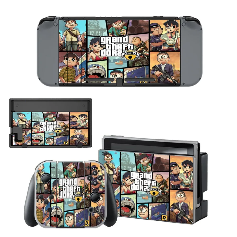 Виниловая наклейка на кожу GTA крышку для консоли переключателя и контроллера Joy-Con