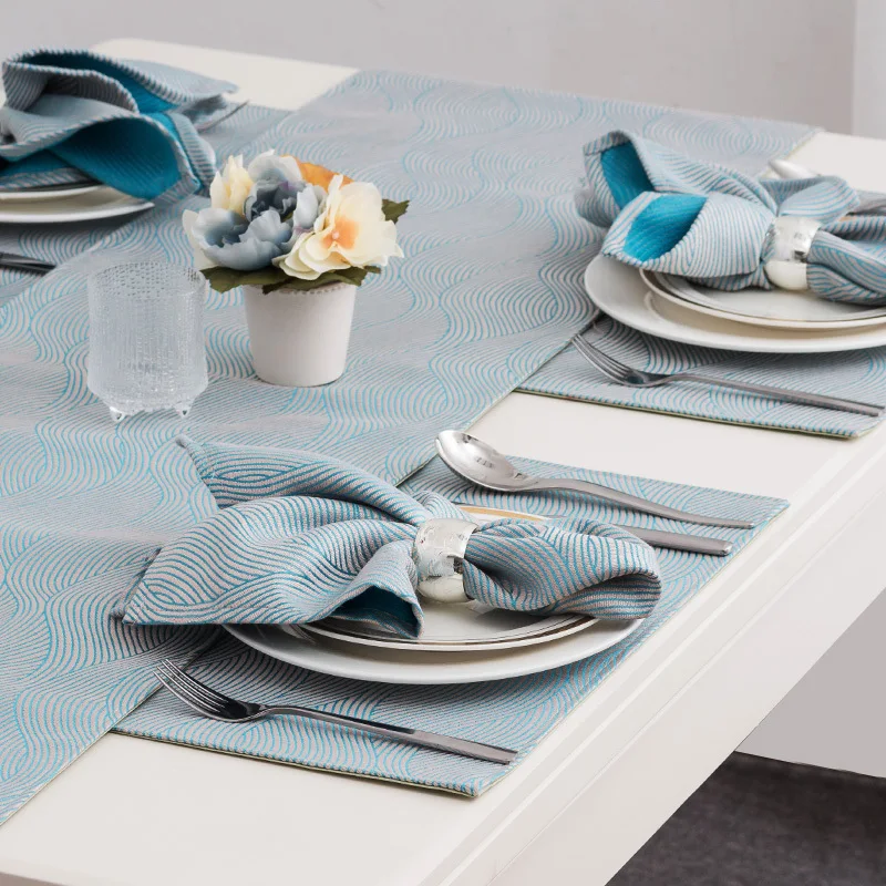 12 Pcs Serviette Multicolore Jacquard Absorbant Non Pelucheux Napperon Serviettes Sans Fermoir De Serviette Pour Le D/îner En Famille H/ôtel Restaurant