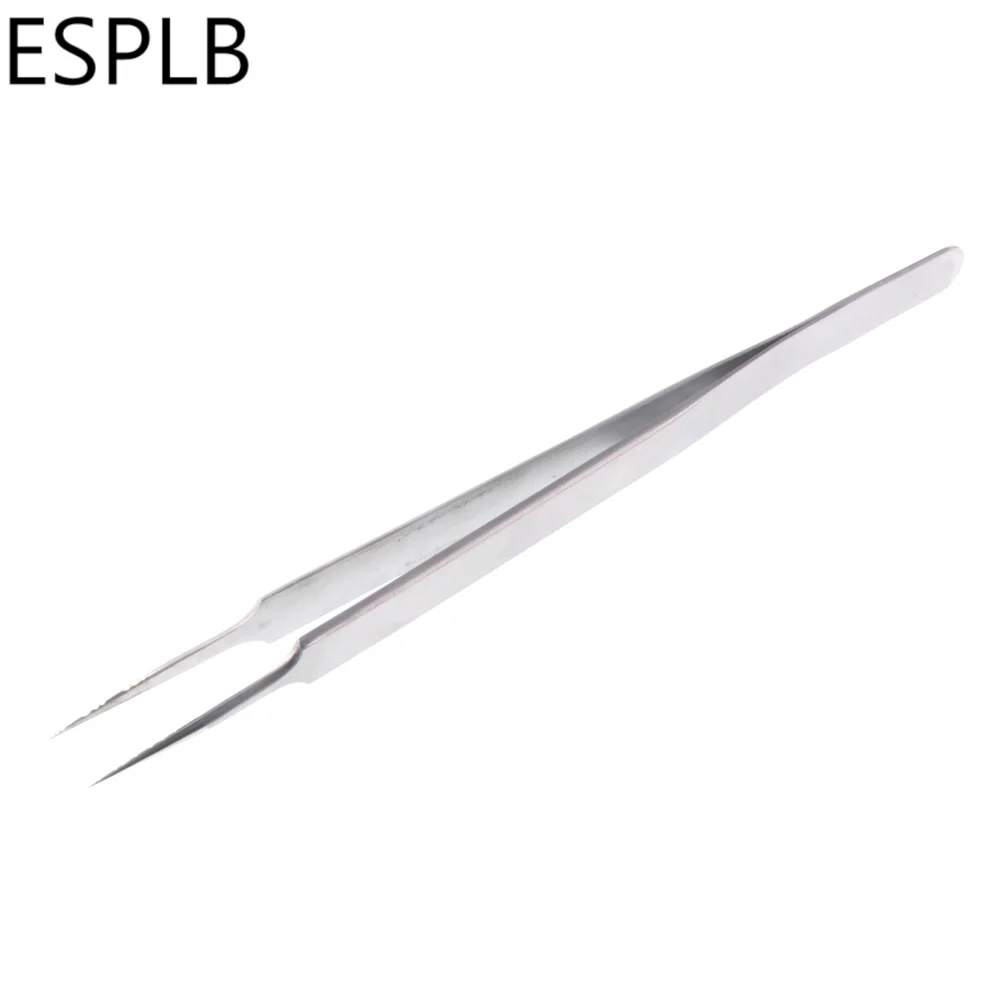 Precision Tweezers 160mm Long Stainless Steel Straight Curved for Phone Repair