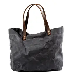 Большой емкости женские стильные сумки для покупок непромокаемые холщовые сумки