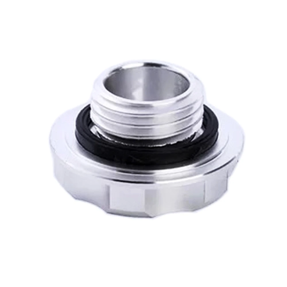 CITALL Aluminum Alloy Power Engine Cap Fuel Filler Tank Cover Intake Cover fit for Honda Civic Acura with screw-on type oil cap-4