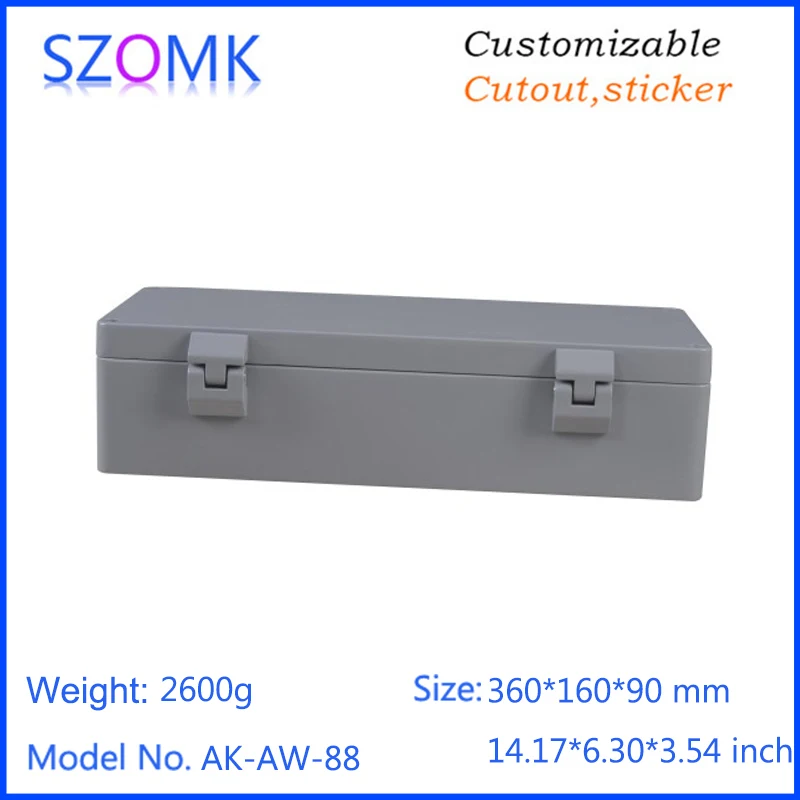 szomk electrical die casting waterproof aluminum enclosure project box electronic case (9)