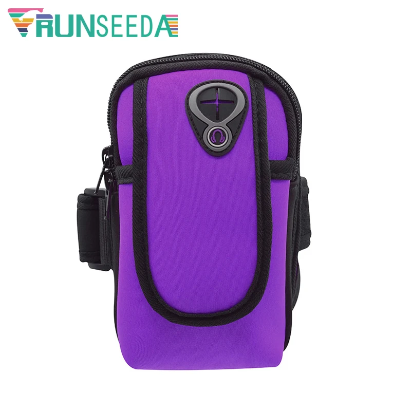 Runseeda Running Armbands Bag Cycling Mobile Phones Arm Bag 6 inch Smartphone Pouch For Jogging Fishing Riding Gym Fitness 4