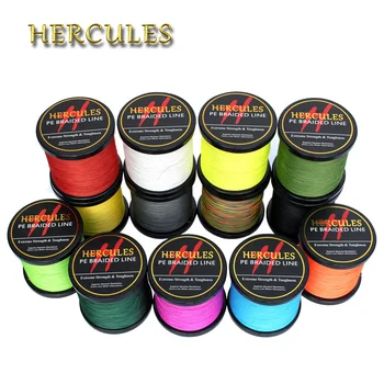 

Hercules Fishing Line 4 Strands 6LB-100LB 1000M PE Braided Fishing Line Super Strong linha multifilamento pesca 13color Carp