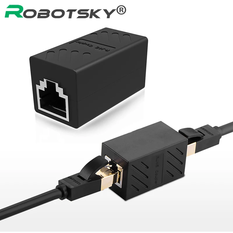 1PCS Female to Female Network LAN Connector adapter