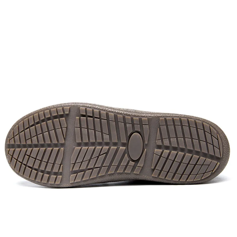 FeiyituHot/большие размеры Модные мужские зимние ботинки Сохраняющие тепло Плюшевые