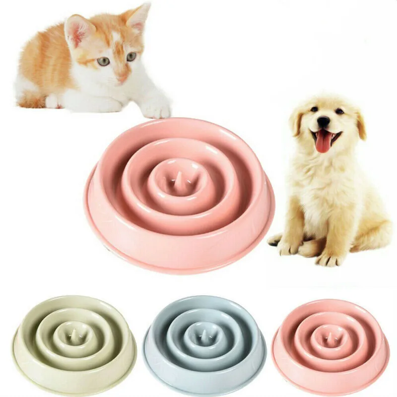 

Pet Dog Feeding Food Bowls Puppy Slow Down Eating Feeder Dish Large Eating Food Pet Feeder Prevent Obesity Dogs Supplies