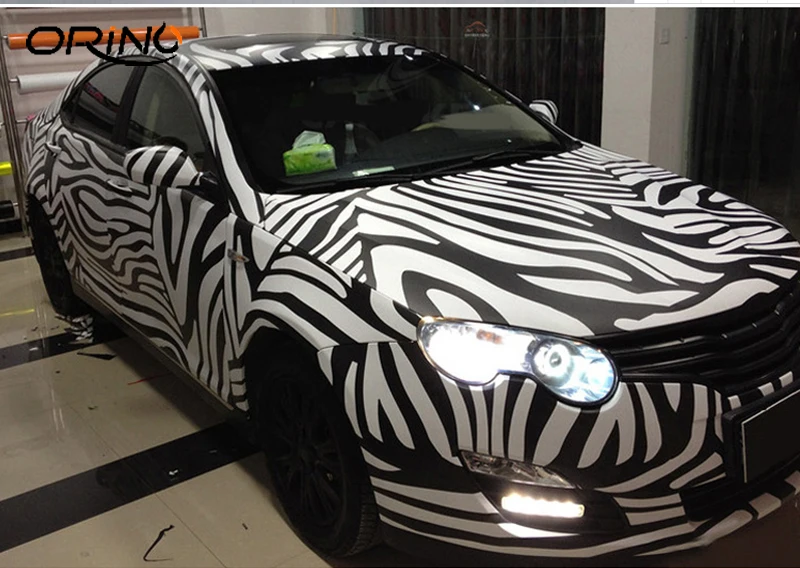 Black White Camouflage Vinyl Film Wrap-8