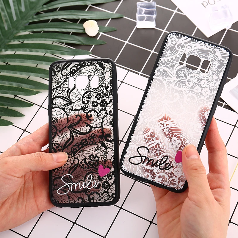 

Sexy Retro Lace Phone Case For Samsung Galaxy Note 5 9 S4 S5 S6 S7 S8 S9 Plus J1 J3 J5 2016 J7 A3 A5 A7 2017 J8 A8 A6 Plus 2018