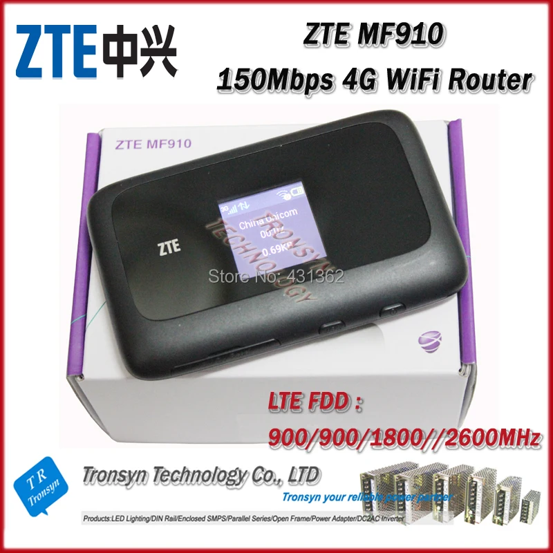 Горячая Распродажа Новый Оригинальный разблокированный 150 Мбит/с ZTE MF910 4G Wi Fi