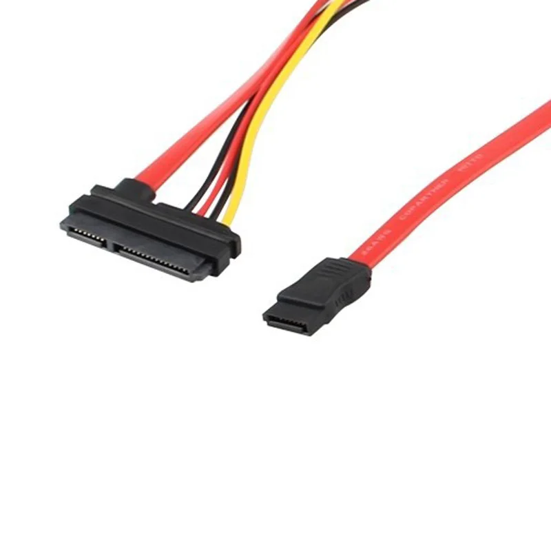 

SATA 22Pin Combo to 15 Pin Power + 7 Pin Data Cable 4 Pin Molex to Serial ATA Lead QJY99