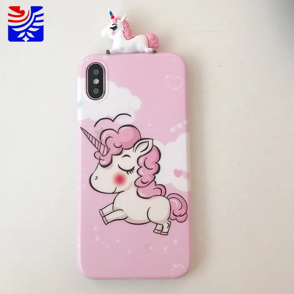 Fashion cute Dream unicorn pure love Case for IPhone 6 6s 7 8 Plus for Iphone X Max Phone  Christmas present 3D2