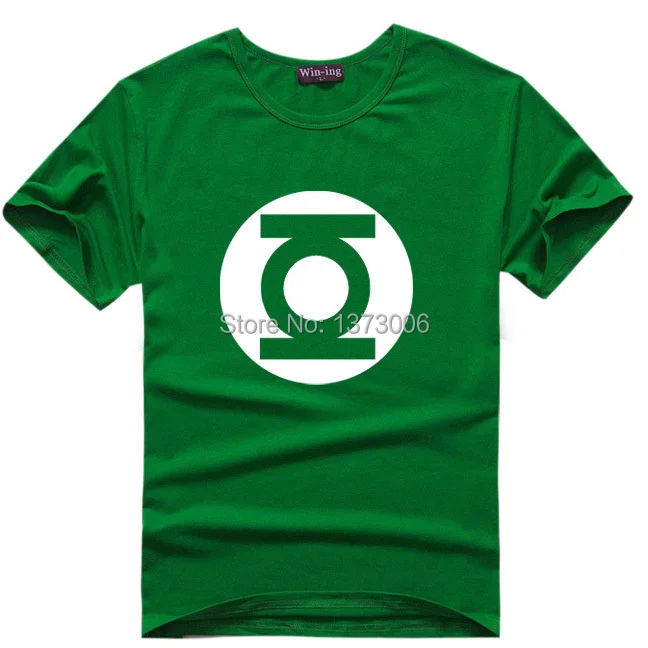 

Green Lantern T-Shirt Super Hero Cosplay Costume T Shirts Movie Geek Tee Tshirt Sheldon Cooper Greenlantern Men Women