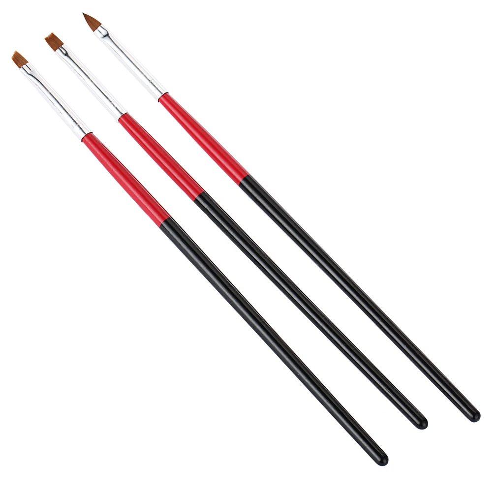 3pcs nail art paint define tool design uv gel acrylic brush pen for