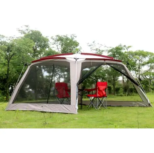 

Mosquito Net Single Layer Mesh Pergola Outdoor Sun-Shading Tent/4Corners Garden Arbor/Multiplayer Leisure Party Camping Tent