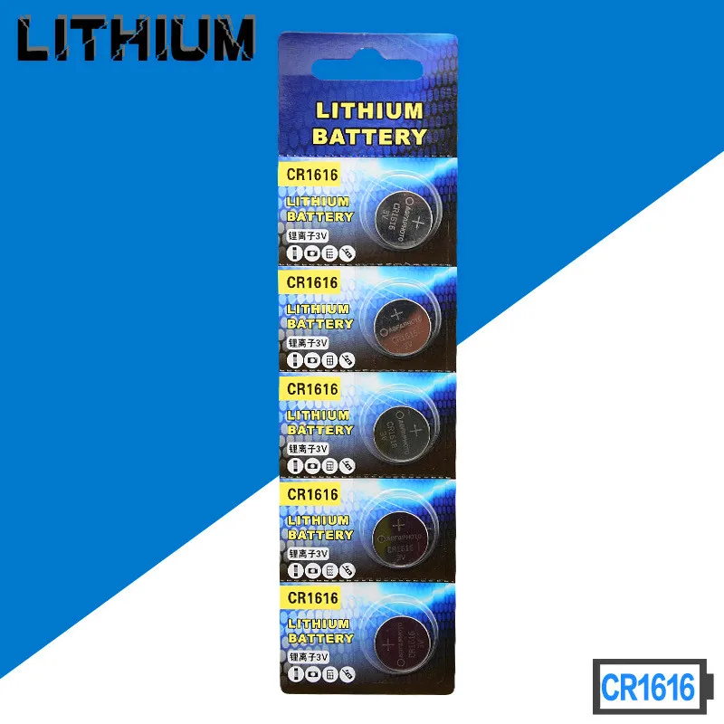 

Free shipping 50pcs/lot CR1616 3V Lithium Battery DL1616 ECR1616 CR 1616 Button Cell Batteries High quality