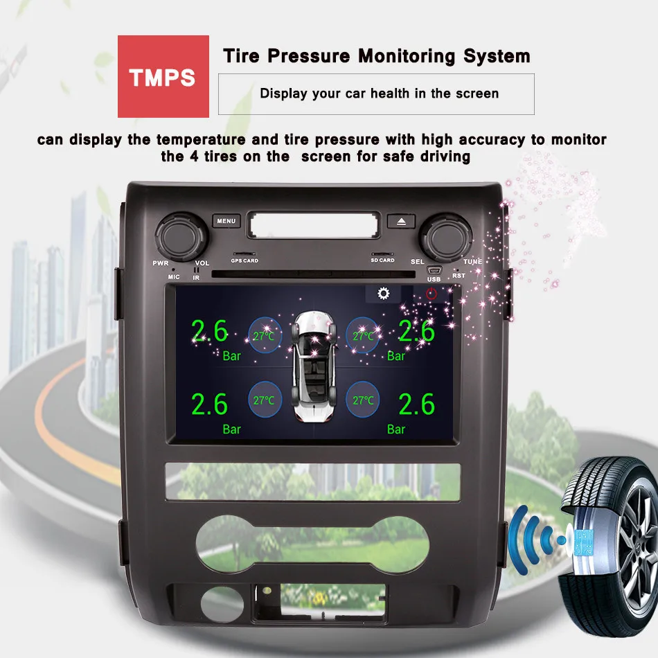 Top Android 9.0 CAR DVD player FOR FORD F150 2009 2010 2011 2012-2014 With car audio stereo Multimedia GPS Headunit Sat navi Radio 5