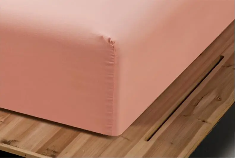  160x200cm Fitted Sheet with an elastic band 17 solid colors Bed Sheets linen Bedspread polyester co