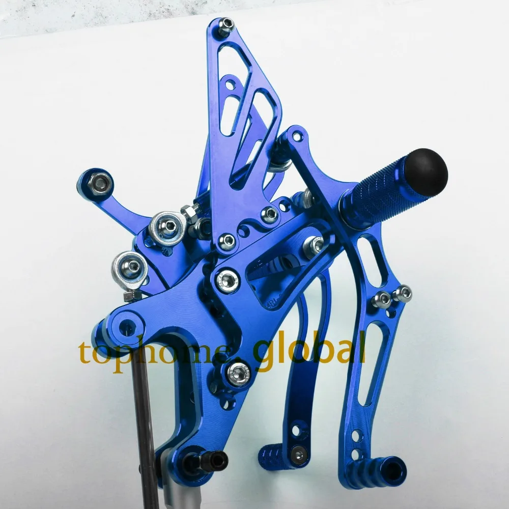 

New Motorcycle Parts Blue CNC Rear sets Foot Pegs For YAMAHA YZF-R1 2004-2006 2005