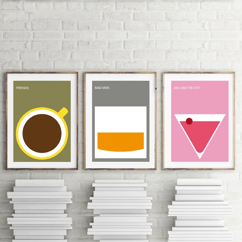 

Minimalist TV Drama Poster Wall Art Canvas Prints , Prison Break Friends Posters Prints Home Theater Wall Pictures Art Decor