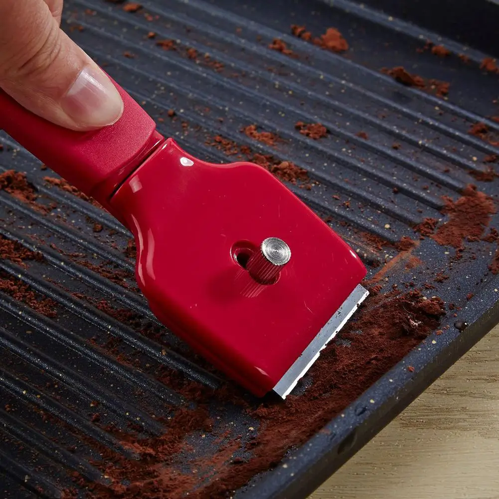

Window Ceramic Glass Floor Oven Razor Scraper Silicone Handle Floor Kitchen Window Cleaning Bake Tool