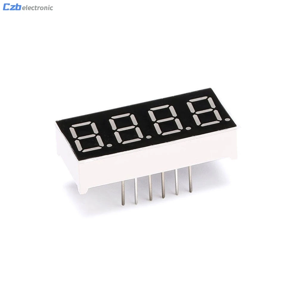 2PCS 0.36 inch 4 digit led display 7 seg segment Common cathode Red ...