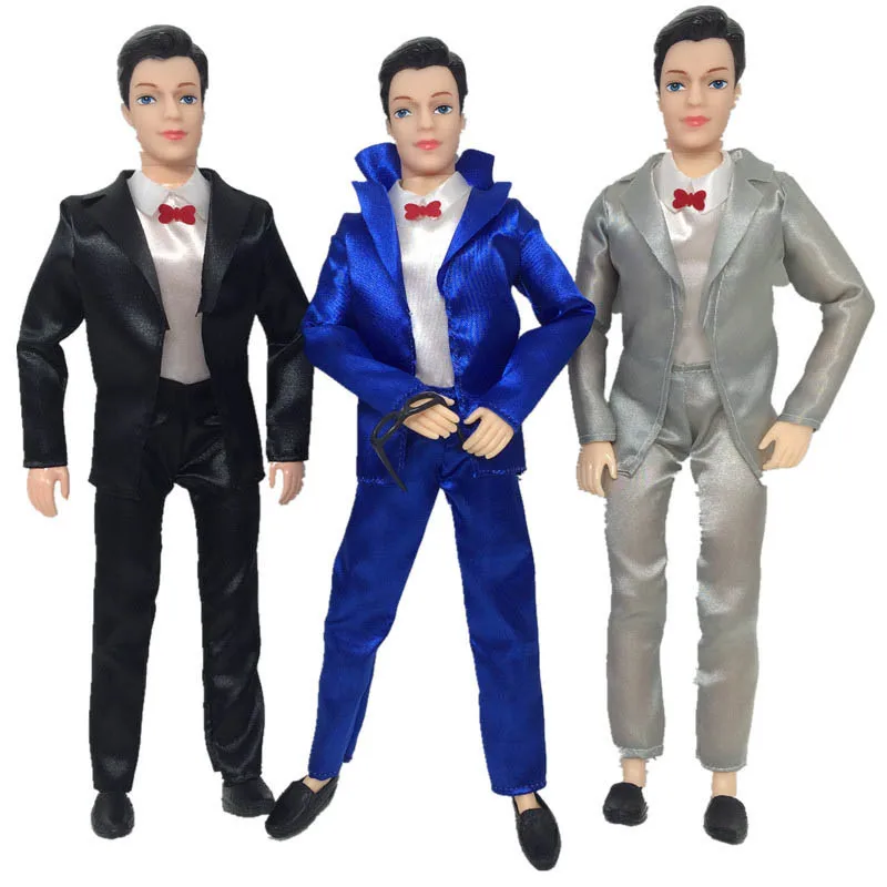 1 Set Puppe Kleidung Anzug für Ken Fashion Handgefertigte Hosen Mantel Supe U7D4 