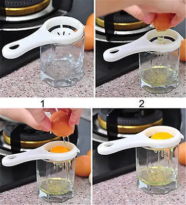 

Egg Yolk Devices Separator Plastic Eggs Vitellus Divider Kitchen Cooking Tools