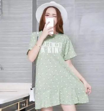 

Letter Print Maternity Dress 2018 Summer New Hidden Zipper Nursing Clothes for Pregnant Women Pregnancy Feeding Clothes SZ6703