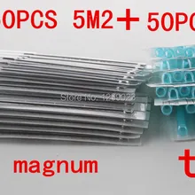 5M2+ 5FT) 50 шт 5M2 одноразовые стерильные для татуировки иглы и 50 шт 5FT синие одноразовые татуировки Советы для татуировки пистолет
