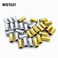 2 разных цвета вязанные косички для волос dread dreadlock бусы трубка большие дырочные кольца для плетения Волос Аксессуары