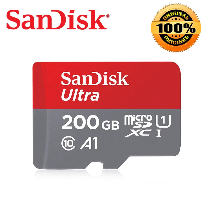 Двойной Флеш-накопитель SanDisk Micro SD карты памяти класса 10, которая была карты SDHC-SDXC 16 Гб оперативной памяти, 32 Гб встроенной памяти, 64 ГБ 128 200 256 400GB MicroSD(макс. до 98 м/с TF карты хорошего - Емкость: 100M-200GB