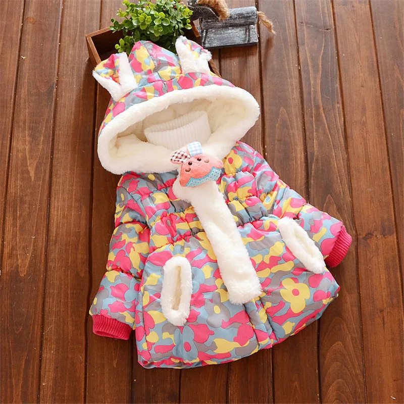 BibiCola/зимние куртки для маленьких девочек; Детские пальто с капюшоном; Детские плотные теплые парки; флисовая верхняя одежда для маленьких девочек; зимние куртки для младенцев